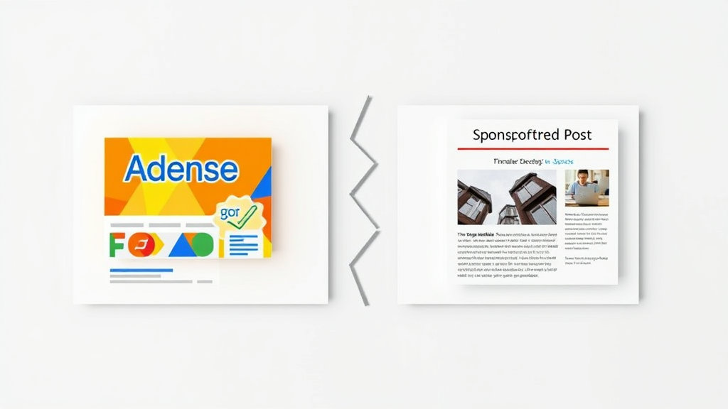 AdSense and Sponsored Posts Can Share a Page but Barely Get Along
