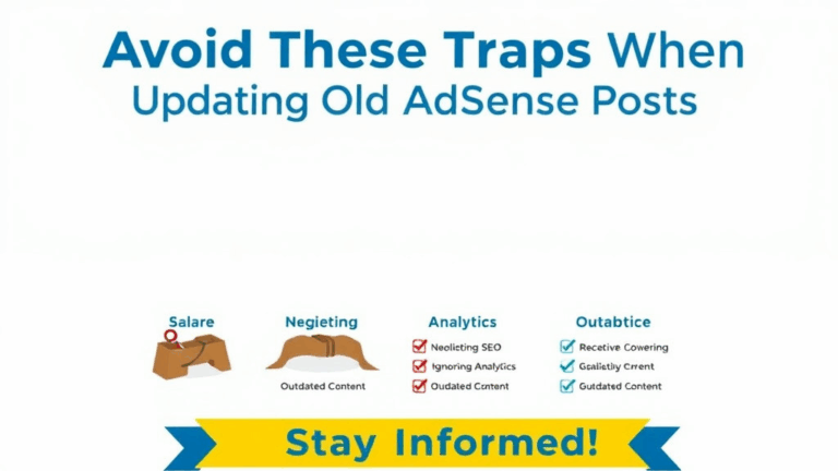 Avoid These Traps When Updating Old AdSense Posts
