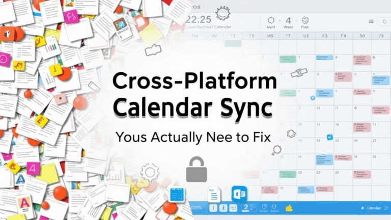Cross-Platform Calendar Sync Issues You Actually Need to Fix