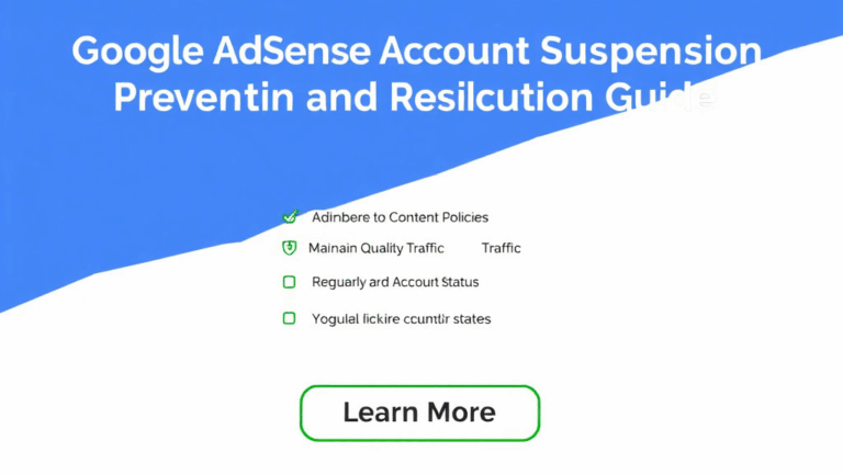 Fixing and Preventing Google AdSense Account Suspensions