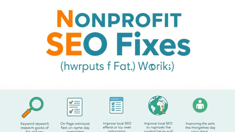 Nonprofit SEO Fixes That Don’t Cost a Dime (But Work)