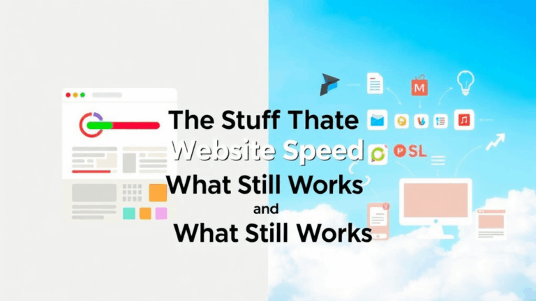 The Stuff That Breaks Website Speed and What Still Works