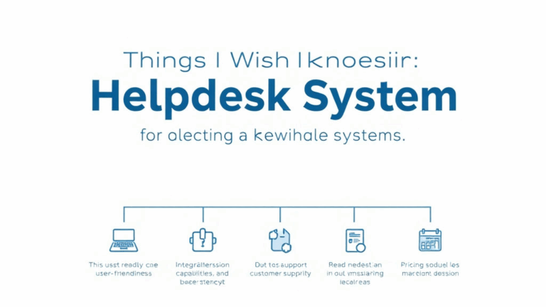 Things I Wish I Knew Before Picking a Help Desk System
