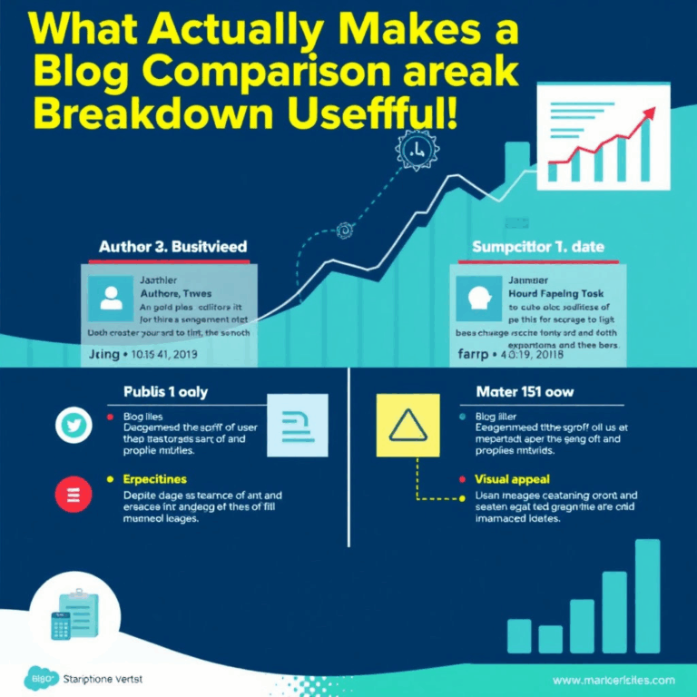 What Actually Makes a Blog Comparison Breakdown Useful