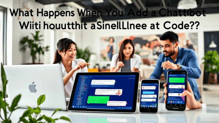 What Happens When You Add a Chatbot Without a Single Line of Code